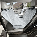 4Knines Dog Rear Seat Cover for Fold Down Seats - Hammock, Grey Regular | Heavy-duty split design fits 60/40 and 50/50 fold-down seats. K9-Shield waterproof protection and a non-slip backing. by 4Knines