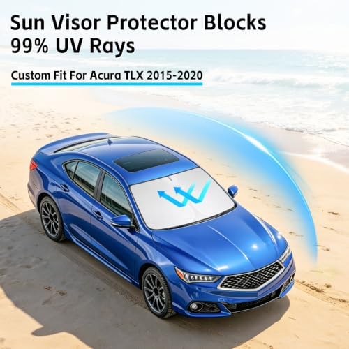 Windshield Sun Shade for Acura TLX 2015-2020 Sunshade - Image 2