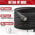 JOEJET Pressure Washer Spray Gun and Hose 32FT, Extension Wand with Nozzles - Image 3