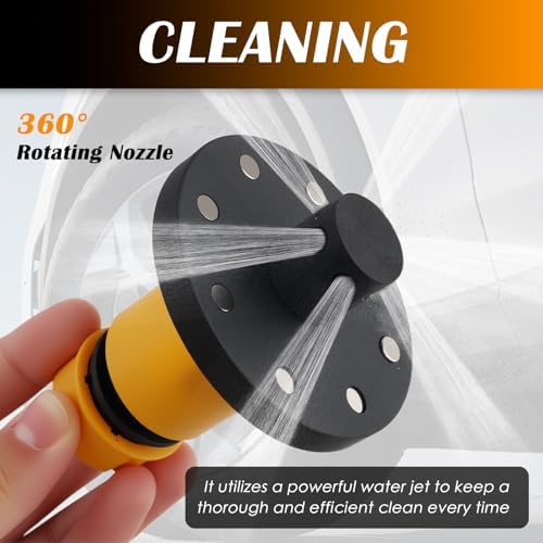 Magnetic Chassis Flusher Kit,O-Ring Chassis Cleaner Flusher Kit with 360° Rotating Spray Nozzle,Quick Connect Undercarriage Frame Flushers for Wheel Arches & Undercarriage - Image 3