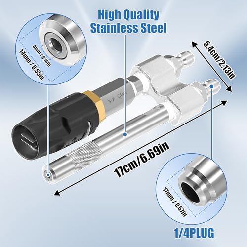 JOEJET Shooter Tip M5 Twist Nozzle, Long Range Soap Nozzle for 3-7 GPM - Image 5