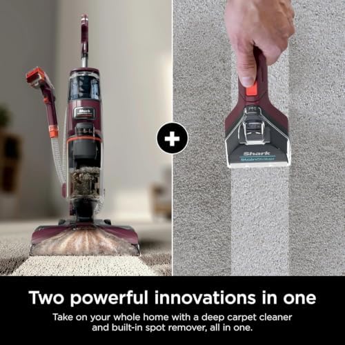 Shark EX150 CarpetXpert, Upright Carpet, Area Rug & Upholstery Cleaner for Pets, Built-in Spot & Stain Eliminator, Deep Cleaning & Dirt & Grime Removal, Carpet Shampooer, Magenta (Renewed) - Image 2