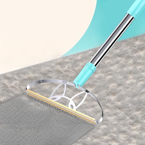 63‘’Ultra Long Heavy Duty Carpet Rake - Efficient Pet Hair Remover for Carpets, Rugs & Furniture, Deep Cleaning Carpet Scraper, Durable Home Use Tool by LINTPLUS by LINTPLUS