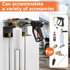 Foam Cannon Wall Mount and Pressure Washer Gun Holder Organizer - Image 6