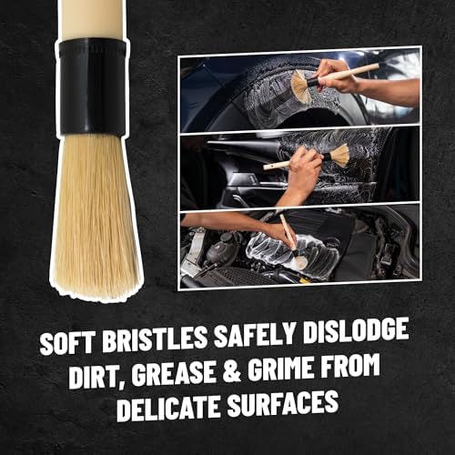 Chemical Guys, Boars Hair Detailing Brush for Wheels, Grilles & Interior - Image 4