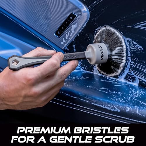VIKING Car Detail Brush Set, Interior Use, 2 Pack - Image 2