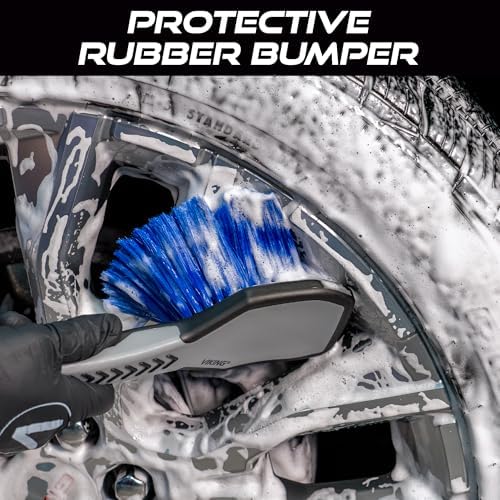 VIKING Wheel Cleaning Brush for Car Detailing, Car Cleaning Kit - Image 3
