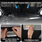 INSAUTO Windshield Sun Shades Custom Fit for Toyota Camry 2007-2017 - Image 3