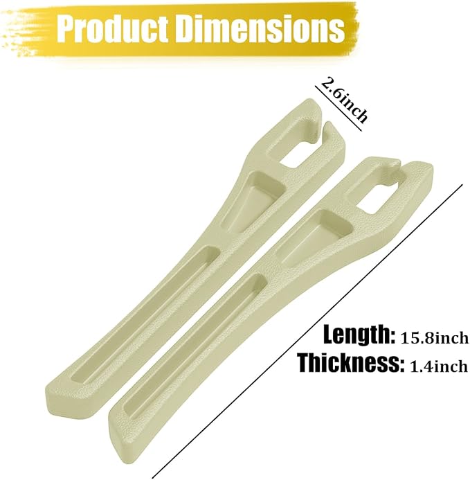 Car Seat Gap Filler, 2PCS No Drop Vehicle Seat Side Gap Seam Filler Plug Blocker with Storage Slot, Automotive Interior Console Side Pocket Organizer, Universal for SUV RV Truck (Beige) - Image 2