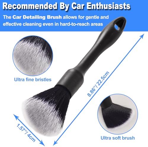 3PCS Wheel Brush Kit for Cleaning Wheel and Tire, Wheel and Rim Brush, Car Detailing Brushes, Bendable & Durable Car Wheel Rim Cleaner Brush Set,Car Detailing Cleaning Brush Supplies Kit - Image 4