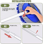 62" Car Wash Brush with Long Handle Chenille Scratch-Free Head Aluminum Pole - Image 6