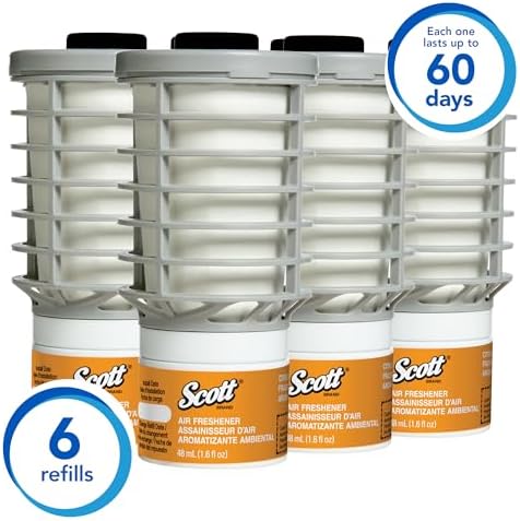 Scott Essential Air Freshener Refill (91067), Citrus, Automatic / Continuous Release, 6 Refills / Case - Image 2