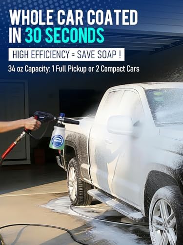 MEKOH Thick Snow Foam Cannon for Pressure Washer, 1L Big Mouth Foam Sprayer - Image 3