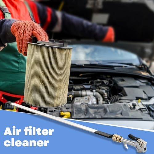 Threlaco 2 Pcs 24" Air Filter, Radiator Cleaning Wand for High Efficiency Cooling Systems and Radiators, Water Air Cleaning Wands for Blow out Wash Kit, Home Car Truck Power Washer Wand - Image 5