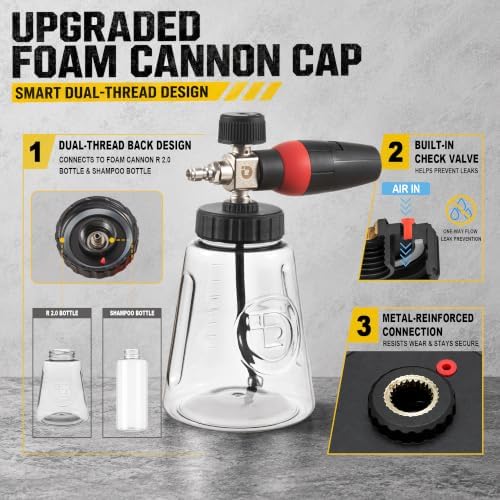 Raincovo Foam Cannon R 2.0 with Wide Mouth and Base, Adjustable Snow Foam - Image 3