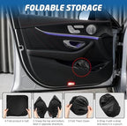 Windshield Sun Shade for Car, 63"x28.5" Universal Fit Front Window Sunshade with Double Steel Ring Frame, Car Sun Shade, UV Protection Windshield Cover with Storage Pouch (Good Vibes) - Image 6