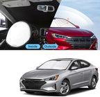 TINGLU Sun Shade for Hyundai Elantra 2017-2020 Accessories Windshield Sun Shade Window Shade UV Rays Protection Sun Visor Cover with Steering Wheel Sunshade Storage Bag - Image 6