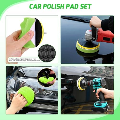 Nilight 27PCS Car Detailing Kit for Interior Exterior Car Care, Green - Image 6