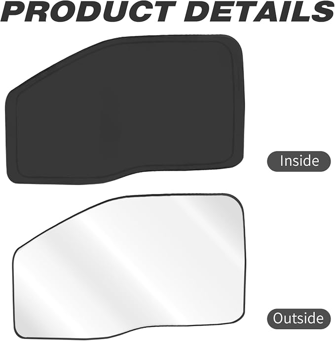 Front Side Window Sun Shade for 2015-2020 Fo-rd F150 Accessories 2Dr 4Dr Pickup, Foldable Window Sunshade Sun Visor Protector for F150, Side Window Shades Sun Shield Blocks UV Rays Heat - Image 4