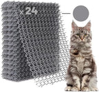 Petfolio 24 Pack Scat Mat for Cats - 16.5 x 13.4 Inch Cat Spike Mat with 1 Inch Spikes is A Perfect Pet Training Mats for Cat Repellent Indoor & Outdoor. Keep Cats Away All Year Round by Petfolio