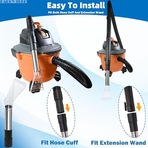 Happy Tree Universal Fit All Existing Shop Vacs with 2-1/2" &1-7/8" &1-1/4" Adapter Wet Extraction Accessory for Upholstery & Carpet Cleaning & Auto Detailing Shop Vac Extractor Attachment Hose Kit - Image 4
