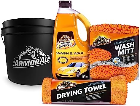 Armor All 3.5 Gallon Bucket Car Wash Kit, 4 Pieces by Unknown
