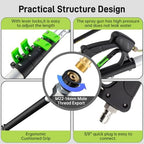 TOR 24 FT Telescoping Pressure Washer Wand with Pressure Washer Extension Wand,Gutter Cleaner Attachment, Pressure Washer Telescoping Wand with 5 Spray Nozzle Tips, 2 Hose Inlet Adapters, Brush Head - Image 4