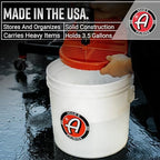 Adam's Polishes 3.5 Gallon Car Wash Buckets & Grit Guards (2 Pack) - Detailing Bucket for Washing & Storage | Stores Soap, Foam Cannon, Towels & More - Image 3