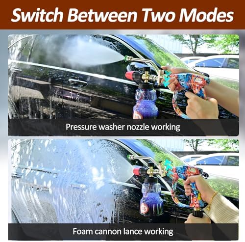 BEAR FORCE Foam Cannon Dual-Connector Accessory, Pressure Washer Double Tip Attachment for Soap Cannon, 5 Pressure Washer Sprayer Nozzles #035, 1/4" Quick Connect, for Car Wash, Car Detailing - Image 4