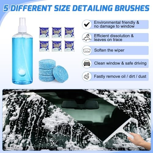 Nilight 37PCS Car Detailing Kit for Interior Exterior Car Care, Blue - Image 6