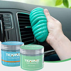 TICARVE 2Pack Cleaning Gel for Car Putty Car Slime Cleaning Car Detail Putty Tools Car Interior Cleaner Automotive Car Cleaning Kits Keyboard Cleaner Blue Green (320g/11.2oz) by TICARVE