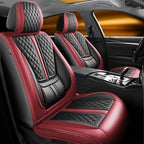 Fit Gladiator Car Seat Covers Compatible with Jeep Gladiator 2020-2024 2025 2026.Full Coverage Waterproof Leather,All-Weather Seat Cushion Protector-Easy Installation(Full Set,Red) by Unknown