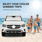 Windshield Sun Shade for Mercedes Benz GLE 2012-2025 2026 Sunshade Front Window Shade Custom Fit GLE Accessories Sun Visor Foldable Shade Blocks UV Rays Accessories - Image 4