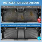 Xipoo Cargo Mats Compatible with 2022 2023 2024 2025 2026 Tucson | Rear Trunk Mats Backrest Mat Floor Mat Replacement for 22-26 Tucson Accessories - Image 3