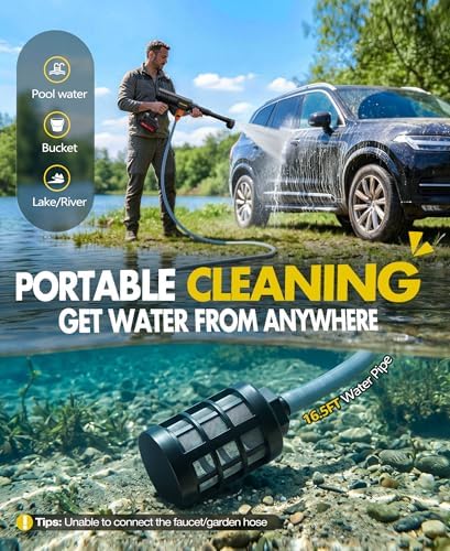 PoolLeader Cordless Car Cleaning Tool with 6-in-1 Nozzle & Foam Cannon - Image 5