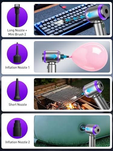 Car Vacuum Cleaner, Cordless Handheld Mini Strong Air Duster Blower - Image 6