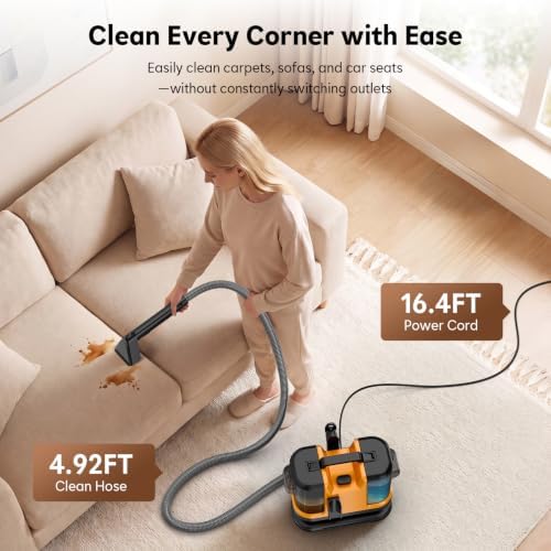 Portable Carpet Cleaner Machine 21kPa Upholstery Spot Cleaner Machine - Image 3