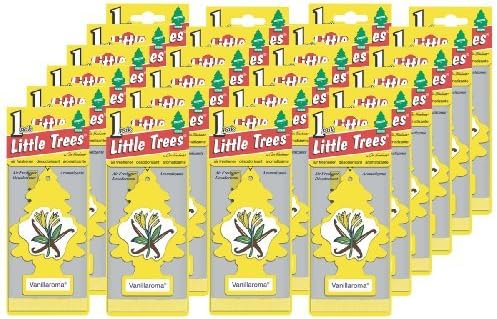 LITTLE TREES Car Air Freshener | Hanging Paper Tree for Home or Car | Vanillaroma | 24 Pack by CAR-FRESHNER