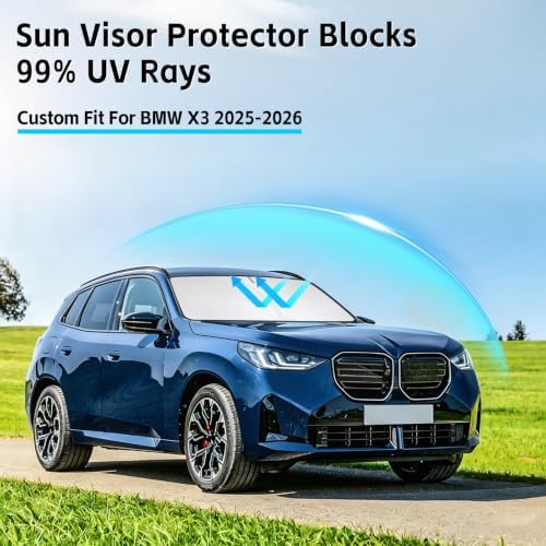 Windshield Sun Shade for BMW X3 2025 2026 Sunshade - Image 2