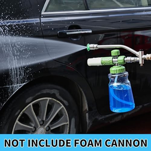 Foam Cannon Dual Connector Accessory,Pressure Washer Double Tip Attachment for Foam Blaster with 7 Power Washer Sprayer Nozzles, 1/4" Quick Connect, 3600 PSI - Image 7