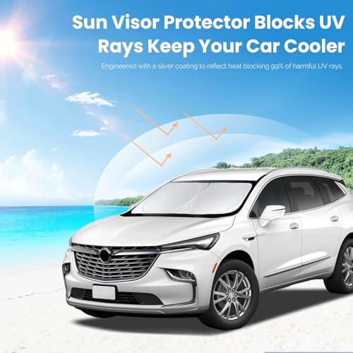 Custom fit for 2018-2024 2025 Buick Enclave Windshield Sunshade Sun Visor - Image 5