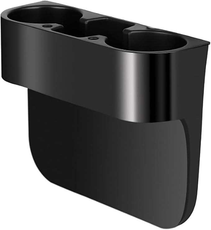 Car Cup HolderSeat Wedge Cup Holder for Car, Seat Gap Filler Cup Organizer Storage Box with Coaster (Black 1Pcs) by AULESSE