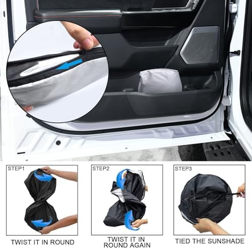 Foldable Front Windshield Sunshade fit for Ford F150 Accessories 2021-2026 - Image 4