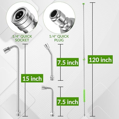 Pressure Washer Extension Wand, 120" Power Washer Lance - Image 6