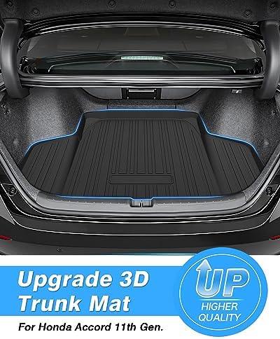 Powerty Trunk Mat for Honda Accord 2023-2025 2026(Include Hybrid), All Weather TPE Cargo Mat Liner for Accord Rear Trunk - Image 2