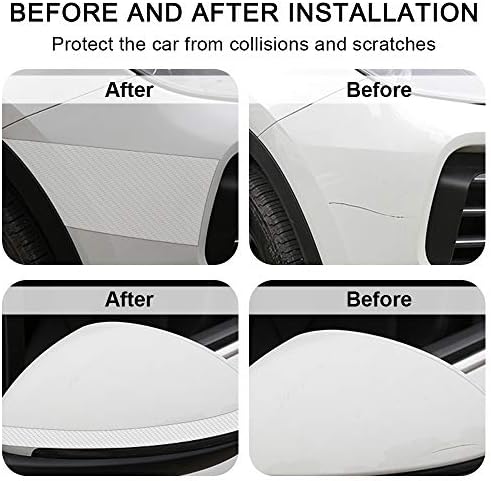 Storystore Car Door Edge Guards, 2.7In x 33Ft Door Sill Guard Protector, Anti-Scratch Adhesive Tape, Automotive Anti-Collision Strip for Car Door Edge/Front and Rear Bumper/Door Sill Protector | Trim-to-fit Carbon Fiber Protective Strip for Door Edges,... - Image 6