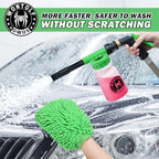 Wontolf Car Wash Foam Gun Foam Cannon Sprayer Kit with Car Wash Soap, Microfiber Car Wash Mitt, Storage Bag - Car Wash Kit - Snow Foam Blaster - Connects to Garden Hose - Car Accessories for Men - Image 3