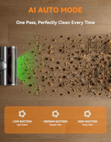 Cordless Vacuum Cleaner, 300AW/65Min Self-Standing Vacuum Cleaner for Home - Image 4