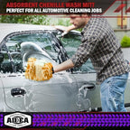 AIDEA Car Wash Mitt Microfiber, 2PK, Car Wash Brush, Orange, 8''X12'' - Image 6