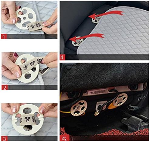 SEDETA Silk Velvet Auto Car Vehicle Long Rear Seat Chair Cover Protective Cushion Mat pad for Baby, SUV, Skin-Friendly c - Image 6